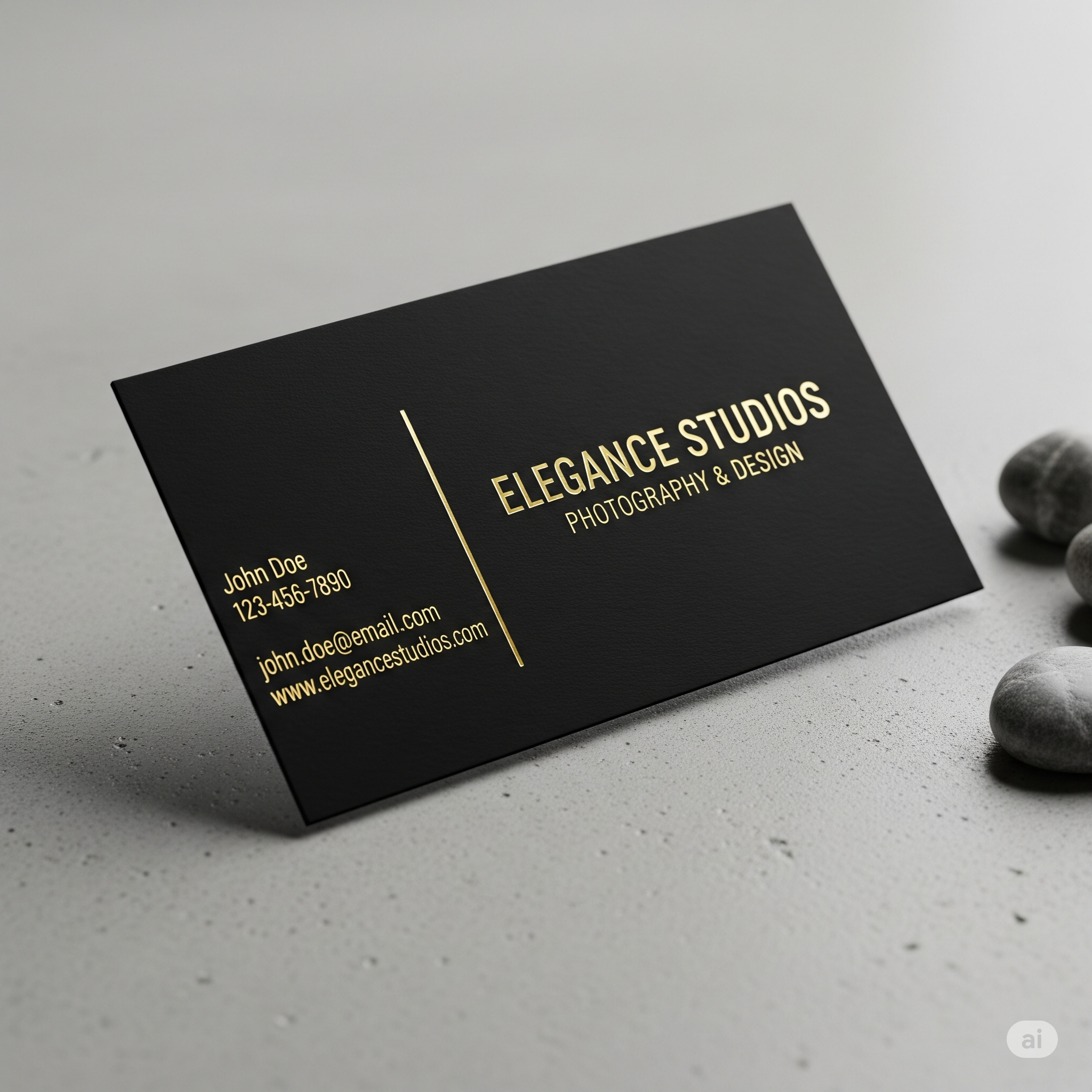 Modern business card mockup